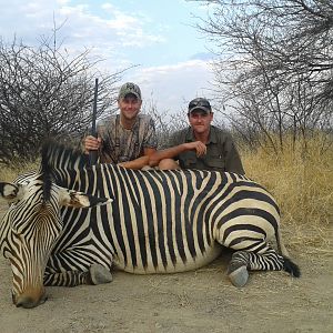 Hunt Hartmann's Mountain Zebra in Namibia