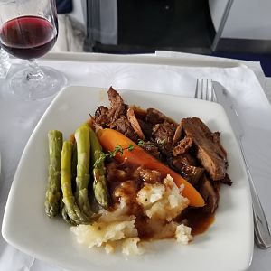 Business class fare Lunch