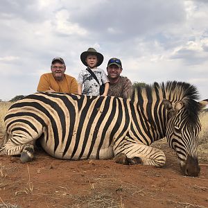 Hunt Burchell's Plain Zebra in South Africa