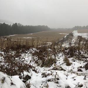 Sitting in my favorite field with my 375 waiting to flatten a doe