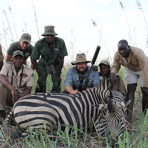 Namibia Hunting Burchell's Plain Zebra