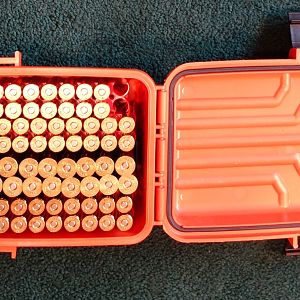 MTM Travel-Survivor dry box packed with Ammo