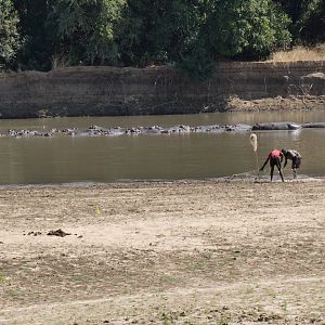 Fishermen working their nets Zimbabwe