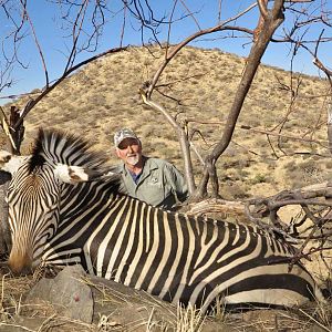 Namibia Hunting Hartmann's Mountain Zebra