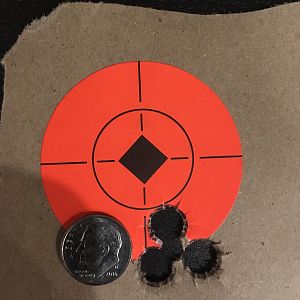 100 yard 3 shot group .416 400 gr solid