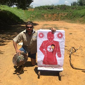 Shooting a front loading canon