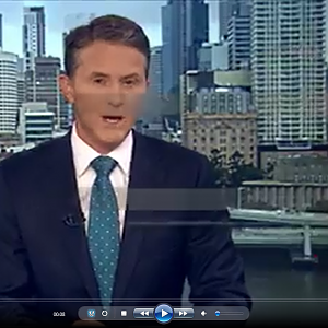 Video of News coverage of the flooding in Australia