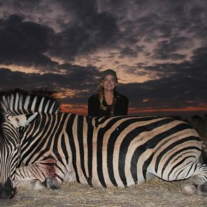 Hunting Burchell's Plain Zebra in South Africa