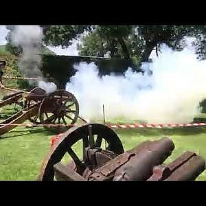 Front loading black powder canon