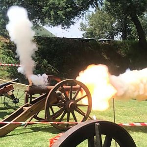 Front loading black powder canon