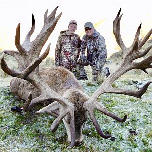 440" Inch Red Stag Hunting New Zealand