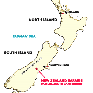 Map of New Zealand