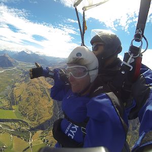 Sky Diving over the Southern Alps out of Queenstown New Zealand