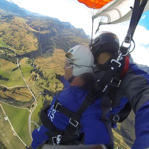 Sky Diving over the Southern Alps out of Queenstown New Zealand