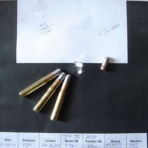 380 Gr Bullet Range Shots