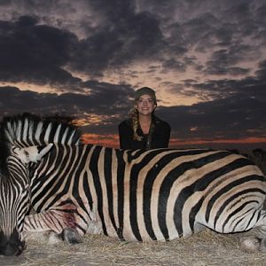 Hunting Burchell's Plain Zebra