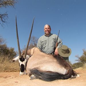 Hunting Gemsbok in South Africa