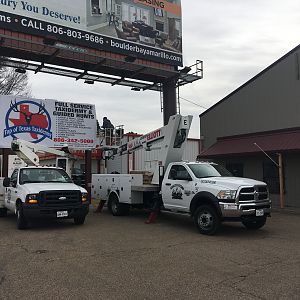 First and largest sign is getting installed today