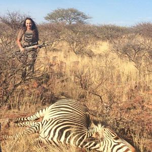 Hartmann's Mountain Zebra Hunting in Namibia