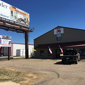 Top of Texas Taxidermy new building at the new location