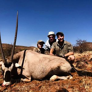 Hunting Gemsbok in Namibia