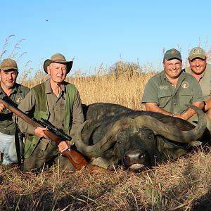 My Father and the Team of Umlilo Safaris with Cape Buffalo Mpumalanga