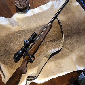 Rigby Highland Stalker in 9.3x62 with Swaro Z8 1-8x Riflescope on EAW apel mounts