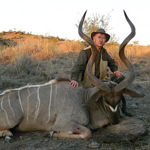 My Father with his Big Kudu Namibia