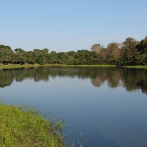 The lake side of my house in Brazil