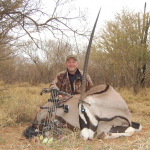 42" female Oryx hunted in South Africa