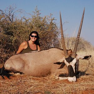 Gemsbok hunted in Namibia