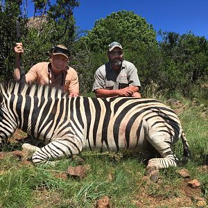 Hunting Burchell's Plain Zebra in South Africa