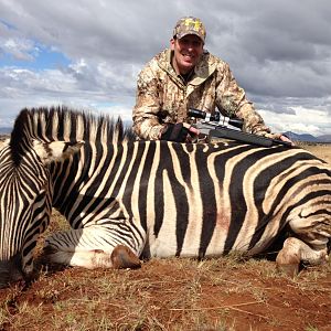 South Africa Hunting Burchell's Plain Zebra