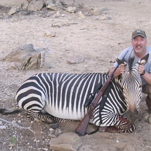 Hunt Hartmann's Mountain Zebra in Namibia