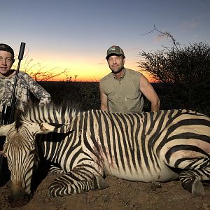 Hunt Hartmann's Mountain Zebra in Namibia