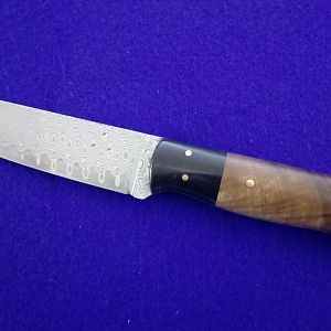 Damascus Light Hunter Knife