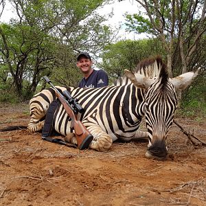 Hunting Burchell's Plain Zebra in South Africa