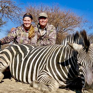 Hunt Burchell's Plain Zebra in South Africa