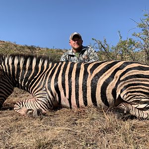 Hunting Burchell's Plain Zebra in South Africa