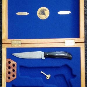 Pistol, Ammo & Hunting Knife Box