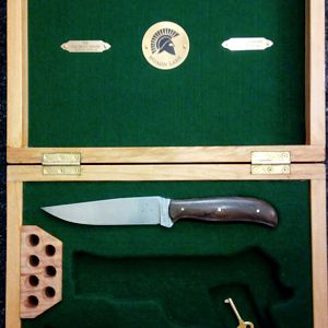 Pistol, Ammo & Hunting Knife Box