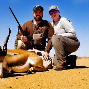 Hunting Springbok in Namibia