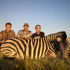 Burchell's Plain Zebra Hunting South Africa