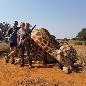 South Africa Hunting Giraffe