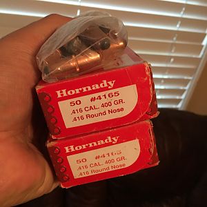 Hornady 400 Gr .416 Bullets