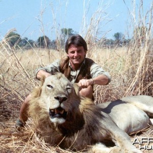 Hunter and Writer J. Alain Smith Lion