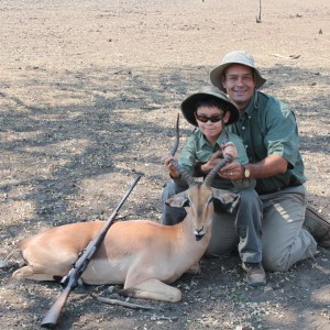 Impala hunted in Zimbabwe