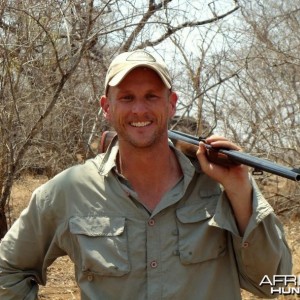 In Zimbabwe hunting Buffalo