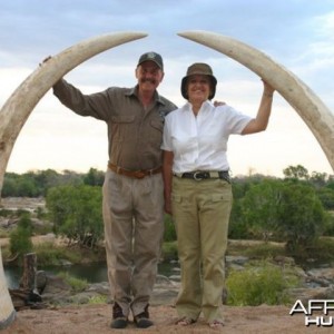 100 Pounder Elephant taken in Northern Mozambique