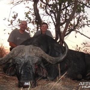 Nearly 49 inches Cape Buffalo hunted in Mozambique